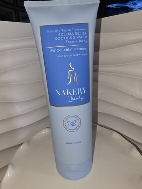 Nakery Beautu Eczema Relief Soothing Wash - 2% Colloidal Oatmeal - 10fl Oz New